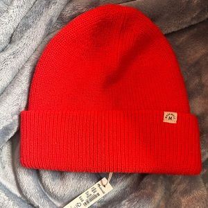 BRAND NEW Madewell red beanie!